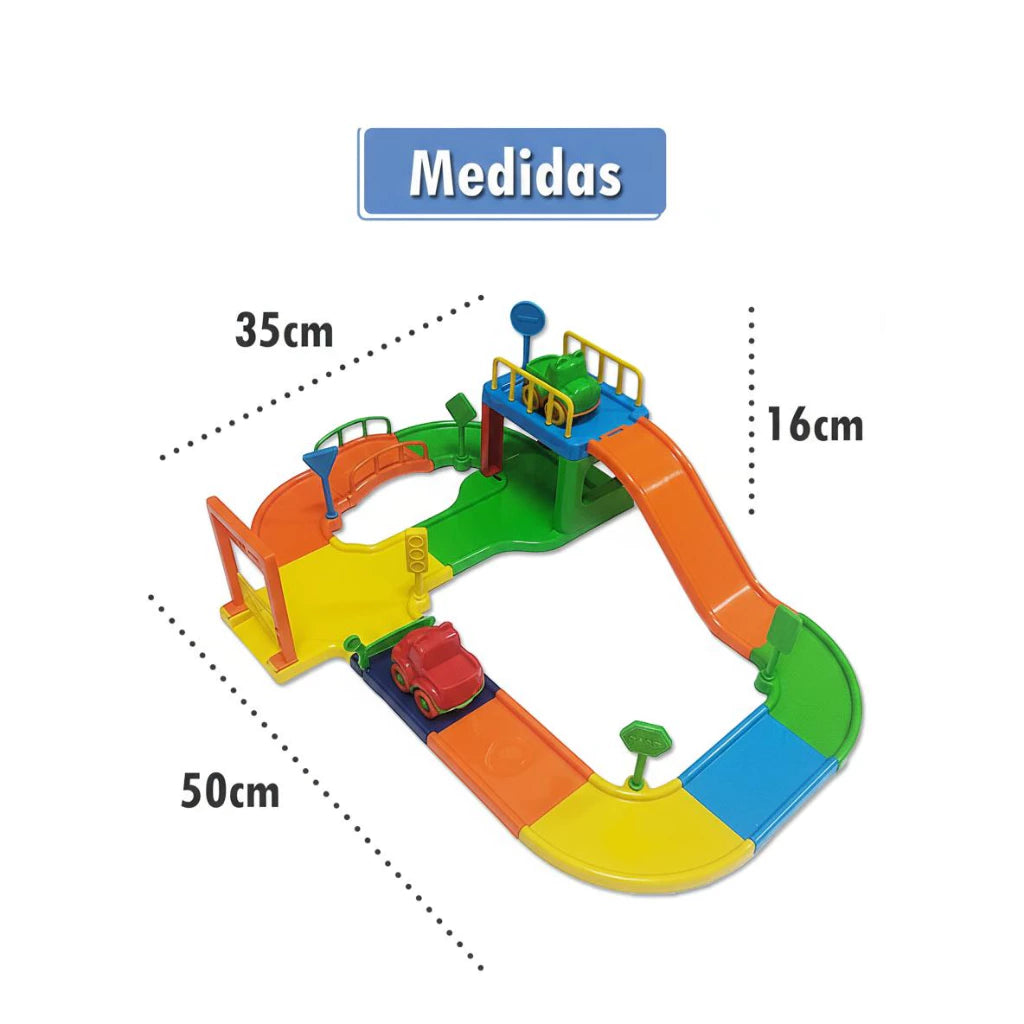 Pista de Carrinho de Montar Haviza - Circuito Criativo Modular
