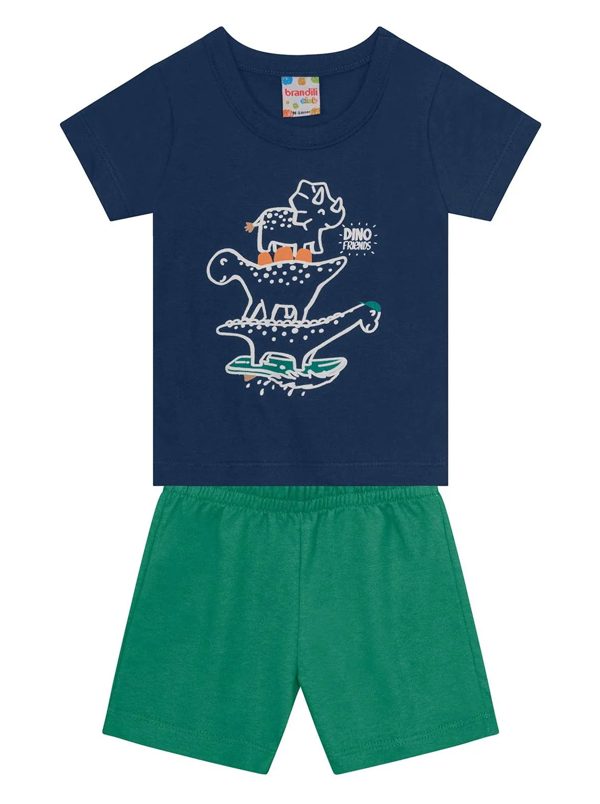 Conjunto Bebê Menino Dinossauros Brandili - Conforto e Diversão