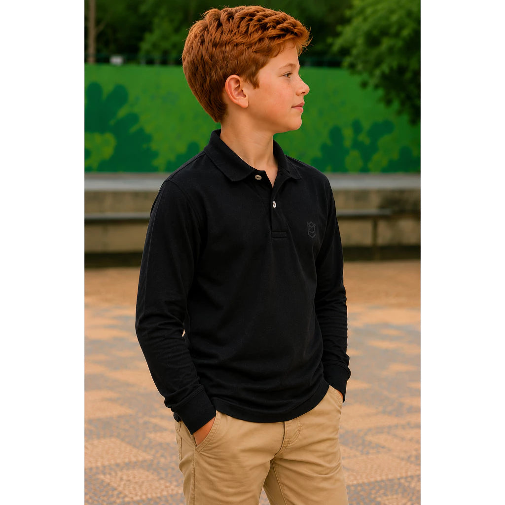 Kit 4 Camisas Polo  manga longa - cores sortidas