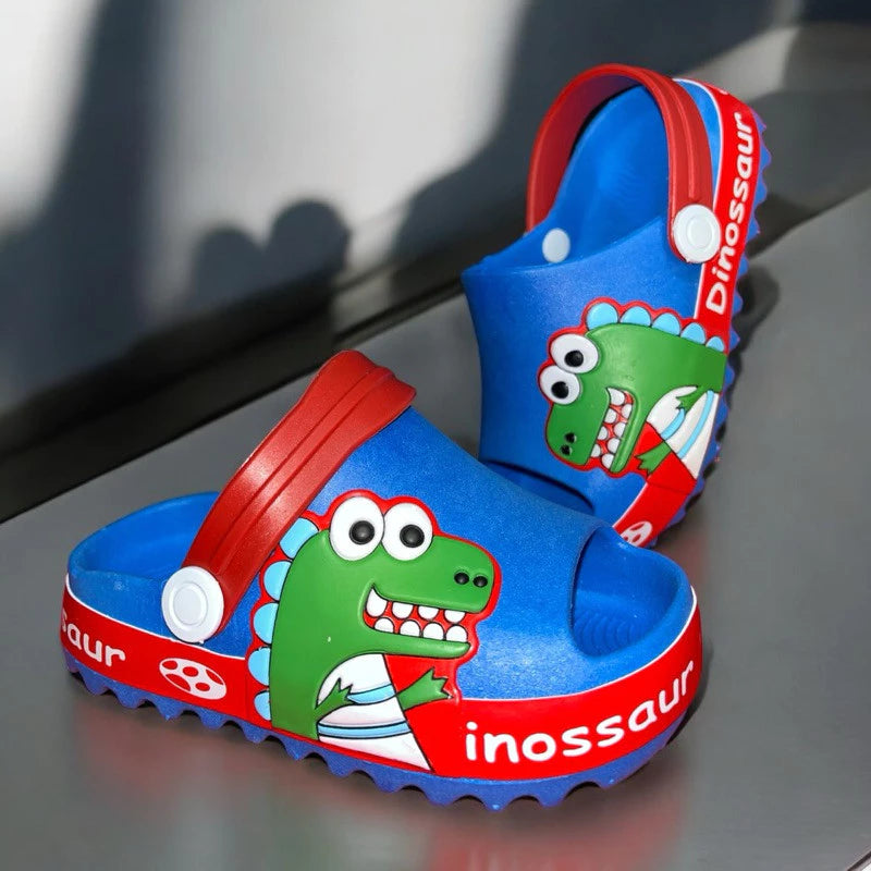 Sandália Infantil Dinossauro Bebê - Antiderrapante e Conforto Premium