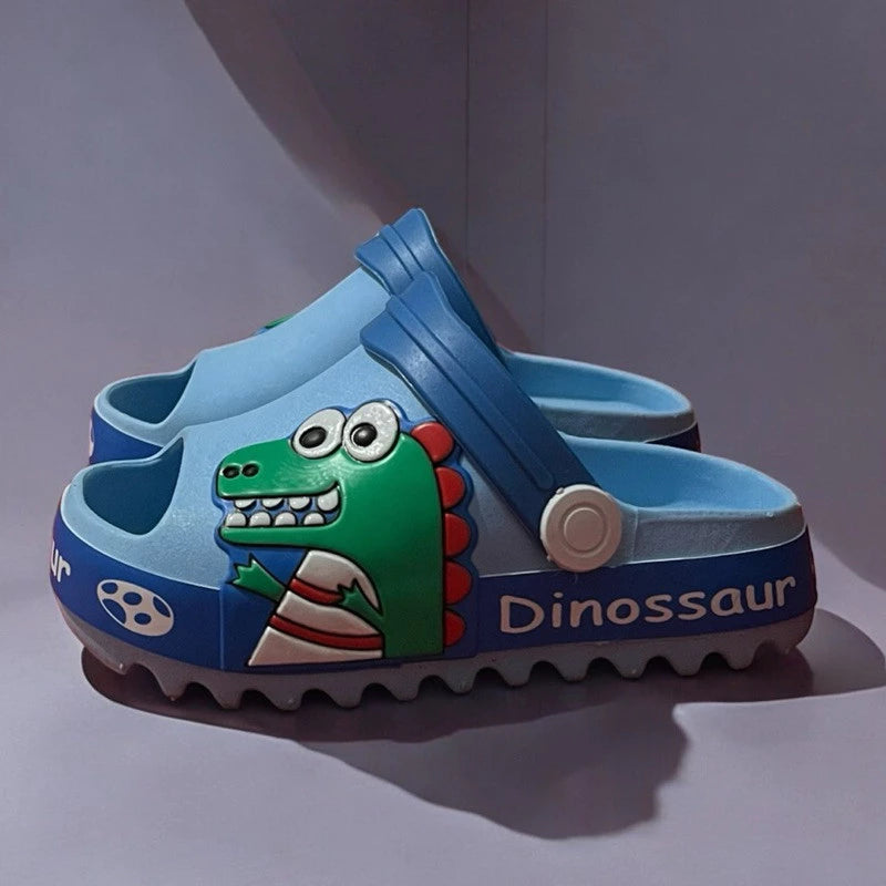 Sandália Infantil Dinossauro Bebê - Antiderrapante e Conforto Premium
