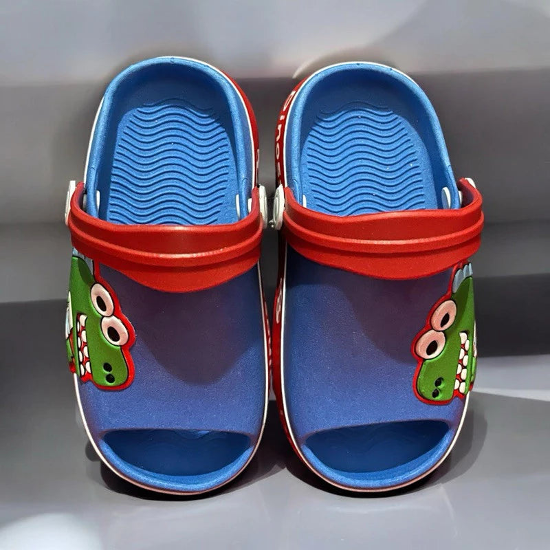 Sandália Infantil Dinossauro Bebê - Antiderrapante e Conforto Premium
