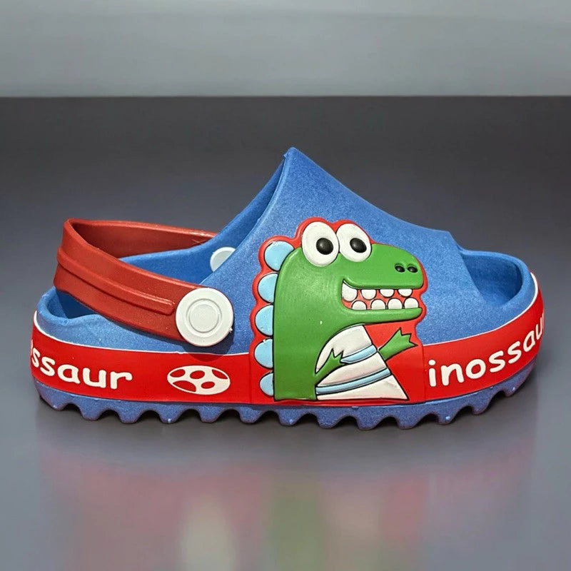 Sandália Infantil Dinossauro Bebê - Antiderrapante e Conforto Premium