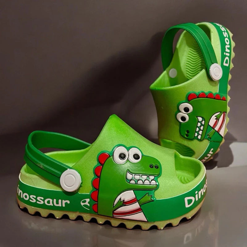 Sandália Infantil Dinossauro Bebê - Antiderrapante e Conforto Premium