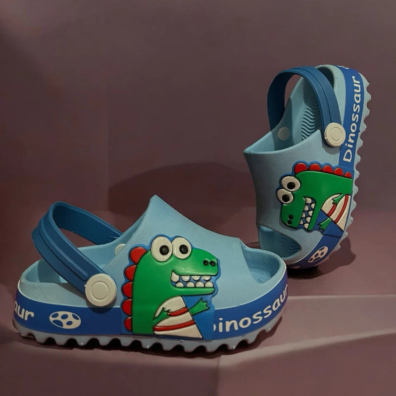 Sandália Infantil Dinossauro Bebê - Antiderrapante e Conforto Premium