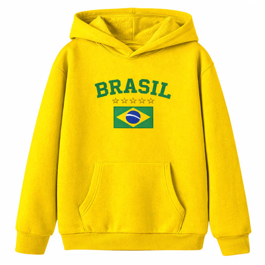 Blusa de Moleton Brasil - Seu filho na  Copa do Mundo em  Grande Estilo